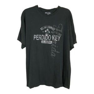 Perdido Key Florida Womens Tee Shirt Size XL Gray Short Sleeve Surf & Style